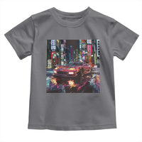 Tokyo Night Racer Toddler T Shirt JDM Street Racing Neon Aesthetic