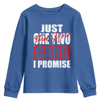 Funny Car Lover Youth Sweatshirt Just One Two Three More Cars I Promise
