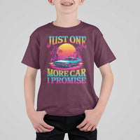 Funny Car Lover T Shirt For Kid Just One More Car I Promise