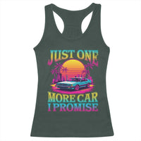 Funny Car Lover Racerback Tank Top Just One More Car I Promise