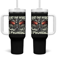 Funny Car Lover Tumbler With Handle Just One More Car Part I Promise