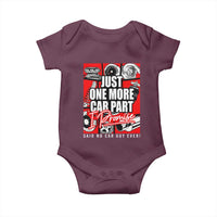 Car Lover Baby Onesie Just One More Car Part I Promise