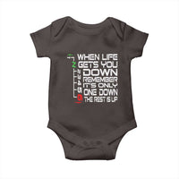 Motorcycle Lover Baby Onesie When Life Gets You Down