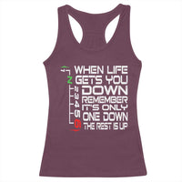 Motorcycle Lover Racerback Tank Top When Life Gets You Down