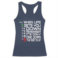 Motorcycle Lover Racerback Tank Top When Life Gets You Down