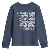 Motorcycle Lover Youth Sweatshirt When Life Gets You Down
