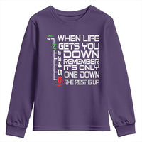 Motorcycle Lover Youth Sweatshirt When Life Gets You Down