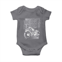 Motorcycle Rider Baby Onesie Take It Out And Play With It