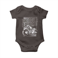 Motorcycle Rider Baby Onesie Take It Out And Play With It