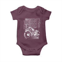 Motorcycle Rider Baby Onesie Take It Out And Play With It