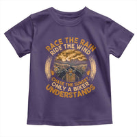 Motorcycle Rider Toddler T Shirt Race The Rain Ride The Wind Chase The Sunset