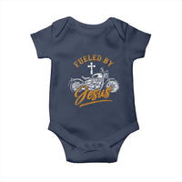 Motorcycle Rider Fueled By Jesus Baby Onesie