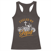 Motorcycle Rider Fueled By Jesus Racerback Tank Top