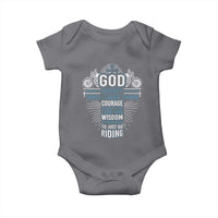 Christian Motorcycle Rider Baby Onesie God Grant Me The Serenity To Accept The Things I Cannot Change