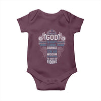 Christian Motorcycle Rider Baby Onesie God Grant Me The Serenity To Accept The Things I Cannot Change
