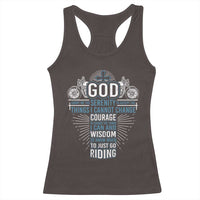 Christian Motorcycle Rider Racerback Tank Top God Grant Me The Serenity To Accept The Things I Cannot Change