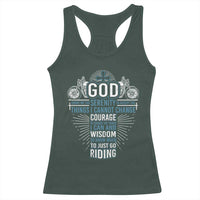 Christian Motorcycle Rider Racerback Tank Top God Grant Me The Serenity To Accept The Things I Cannot Change