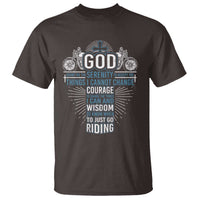 Christian Motorcycle Rider T Shirt God Grant Me The Serenity To Accept The Things I Cannot Change