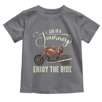 Motorcycle Rider Toddler T Shirt Lifes A Journey Enjoy The Ride Biker