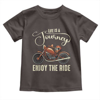 Motorcycle Rider Toddler T Shirt Lifes A Journey Enjoy The Ride Biker