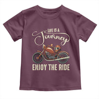 Motorcycle Rider Toddler T Shirt Lifes A Journey Enjoy The Ride Biker