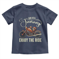 Motorcycle Rider Toddler T Shirt Lifes A Journey Enjoy The Ride Biker