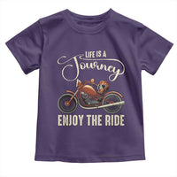 Motorcycle Rider Toddler T Shirt Lifes A Journey Enjoy The Ride Biker