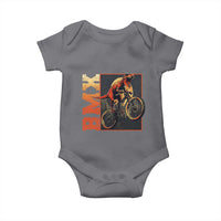 BMX Cyclist Bicycle Baby Onesie Funny Dinosaur Riding