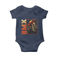BMX Cyclist Bicycle Baby Onesie Funny Dinosaur Riding