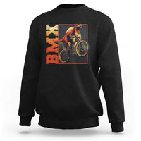 BMX Cyclist Bicycle Sweatshirt Funny Dinosaur Riding