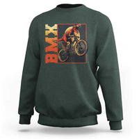BMX Cyclist Bicycle Sweatshirt Funny Dinosaur Riding