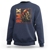 BMX Cyclist Bicycle Sweatshirt Funny Dinosaur Riding