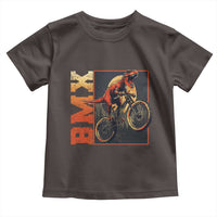 BMX Cyclist Bicycle Toddler T Shirt Funny Dinosaur Riding