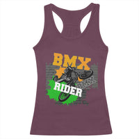 BMX Rider Cyclist Bicycle Racerback Tank Top
