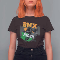BMX Rider Cyclist Bicycle T Shirt For Women