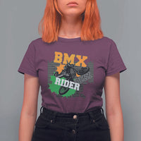 BMX Rider Cyclist Bicycle T Shirt For Women