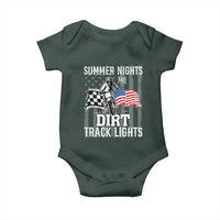 Dirt Bike Baby Onesie Summer Nights Dirt Track Lights Racing