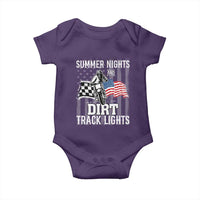 Dirt Bike Baby Onesie Summer Nights Dirt Track Lights Racing