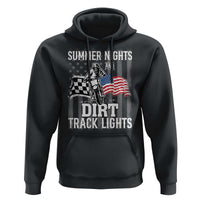 Dirt Bike Hoodie Summer Nights Dirt Track Lights Racing