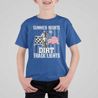 Dirt Bike T Shirt For Kid Summer Nights Dirt Track Lights Racing