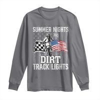 Dirt Bike Long Sleeve Shirt Summer Nights Dirt Track Lights Racing