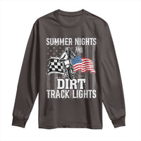Dirt Bike Long Sleeve Shirt Summer Nights Dirt Track Lights Racing