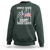 Dirt Bike Sweatshirt Summer Nights Dirt Track Lights Racing