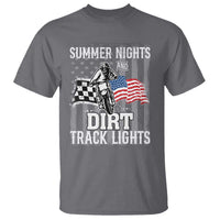 Dirt Bike T Shirt Summer Nights Dirt Track Lights Racing