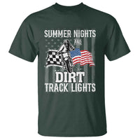 Dirt Bike T Shirt Summer Nights Dirt Track Lights Racing