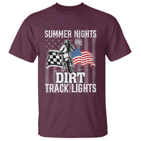 Dirt Bike T Shirt Summer Nights Dirt Track Lights Racing