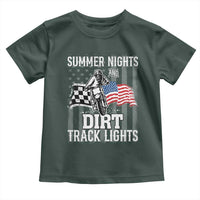Dirt Bike Toddler T Shirt Summer Nights Dirt Track Lights Racing