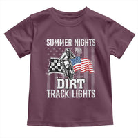 Dirt Bike Toddler T Shirt Summer Nights Dirt Track Lights Racing