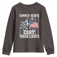 Dirt Bike Youth Sweatshirt Summer Nights Dirt Track Lights Racing