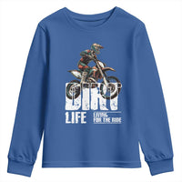 Dirt Bike Youth Sweatshirt Dirt Life Living For The Ride